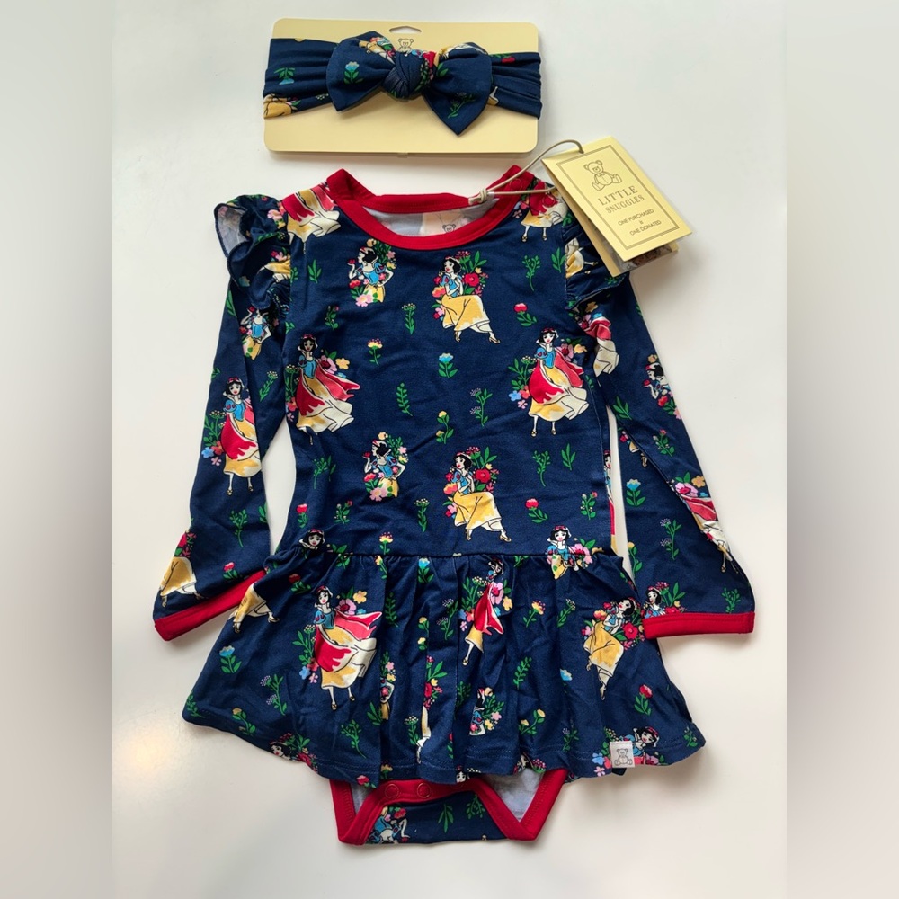 Little Snuggles Blue Snow White Twirl with Bow